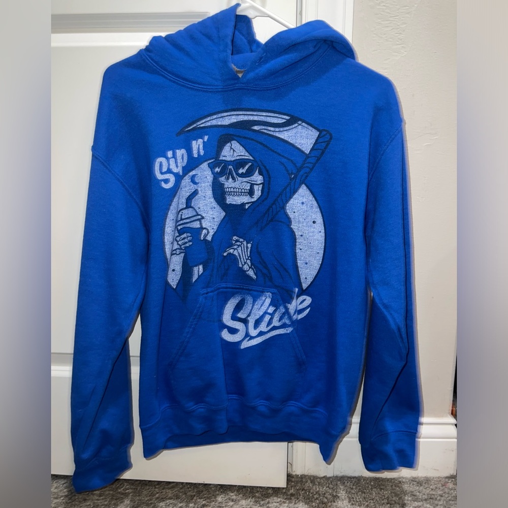 GUC BLUE SLIP N SLIDE HOODIE